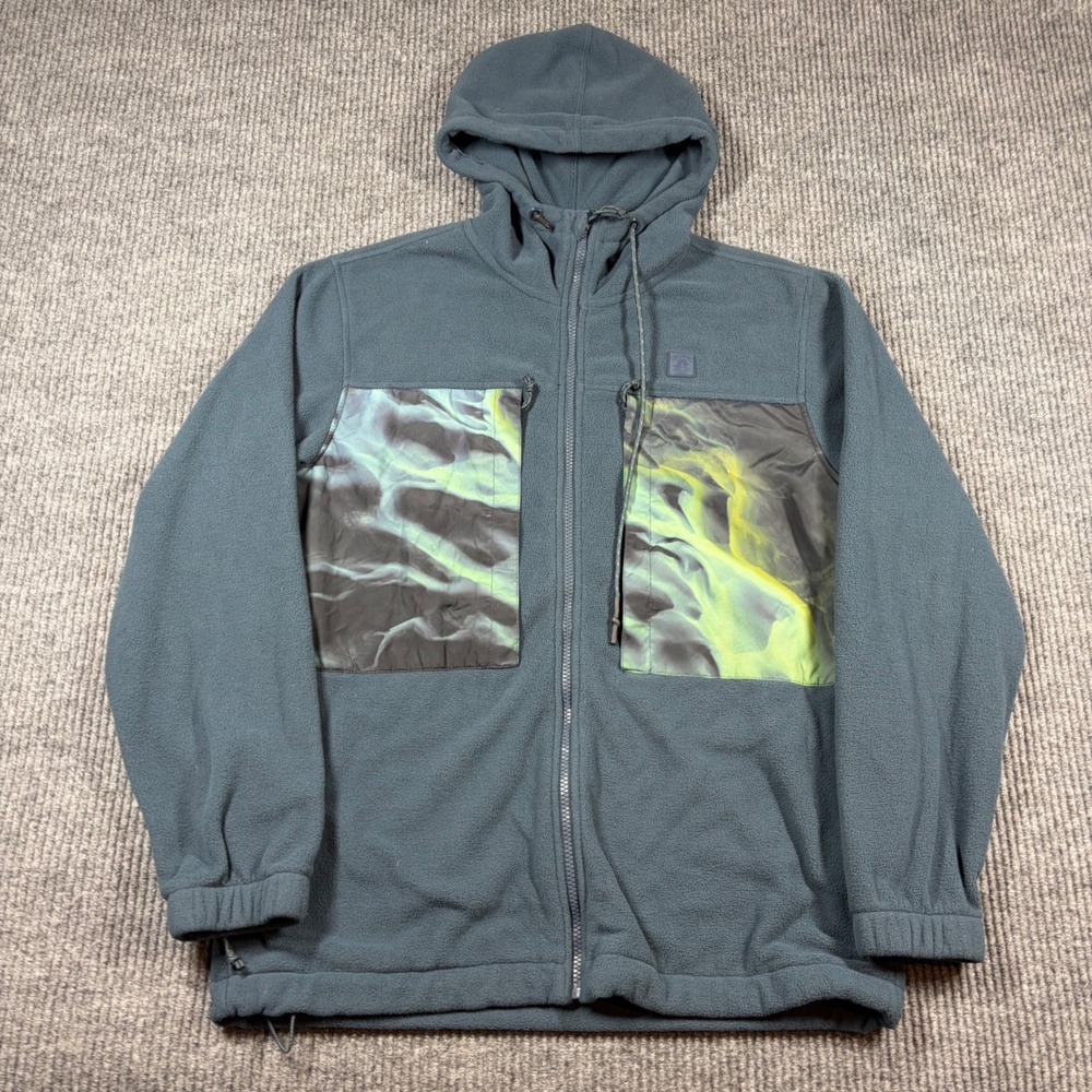 Billabong Hoodie Men's M  Adventure Division‎ Burkard Studio Fleece Blue